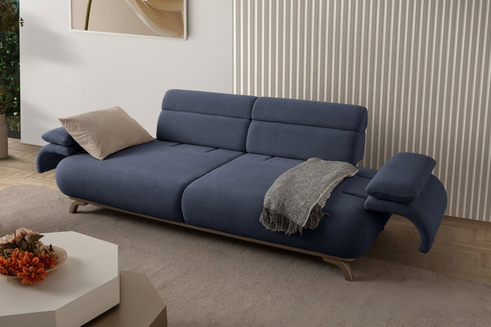 Atelier Del Sofa Sofá de 3 Plazas Bonjo Silver - Navy Blue